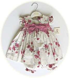 Smocked baby girl's dress