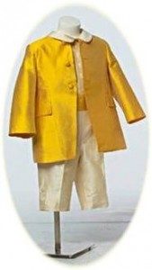 Page Boy Suit in gold