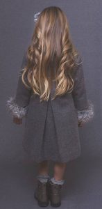 Amelie girls'winter coat back view