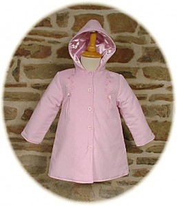 Baby girl's hooded coat