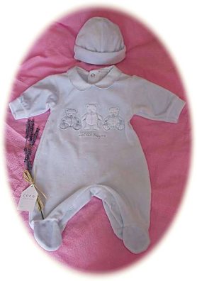 Baby's velour suit