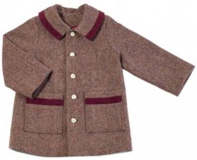 Girl's coat in Irish Tweed