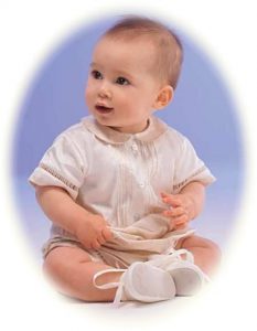 Baby's silk romper