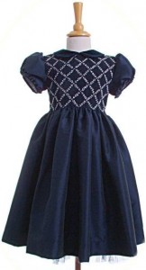 Child's smocked party dress