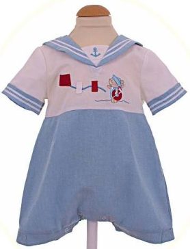 Baby's sailor rompers