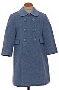 Childs traditional coat in light blue