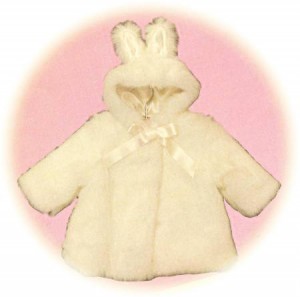 Baby's coat with bunny ears