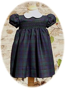 Baby's tartan dress