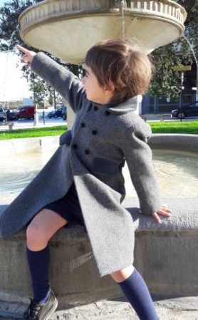 Child's classic wool winter coat