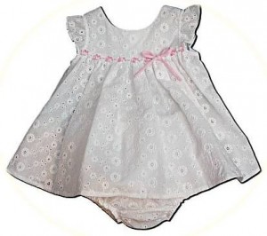 Baby's broderie anglaise dress