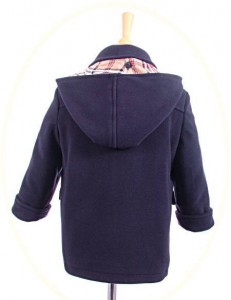 Child's classic duffel coat back view