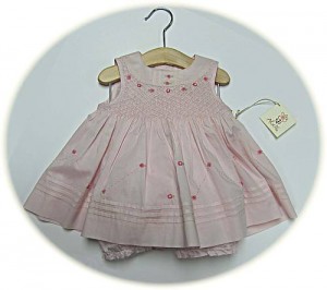 Babies' smocked dresses