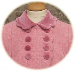 Girl's classic coat detail