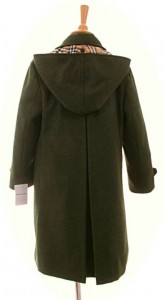 Child's traditional Loden coat back view