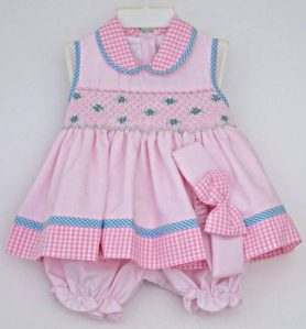 Smocked baby dress