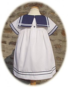 Baby's sailor dress back view