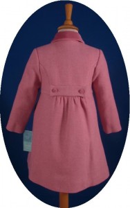 Child's classic coat back view