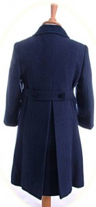 Child's 100% wool coat back view