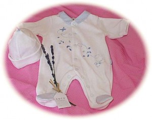 Baby boy's all-in-one suit