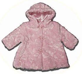 Little girl's hooded coats