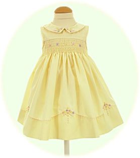 Hand smocked baby dress