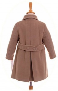 Boy's traditional winter coat back view