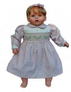 Baby's smocked winter dress