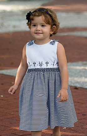 Little girl's hand smocked dress