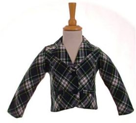 Little girl's tartan jacket